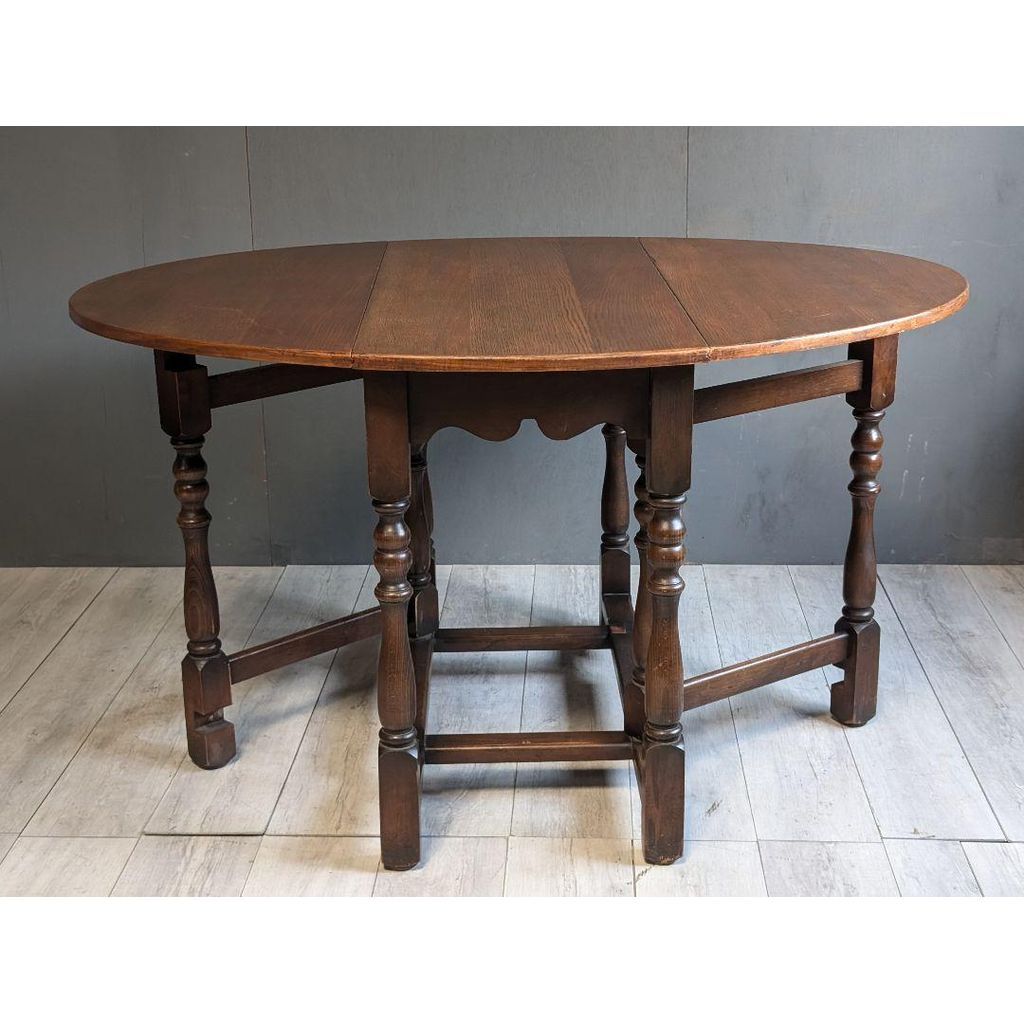 アンティーク イギリス クラシック オーク材 バタフライテーブル