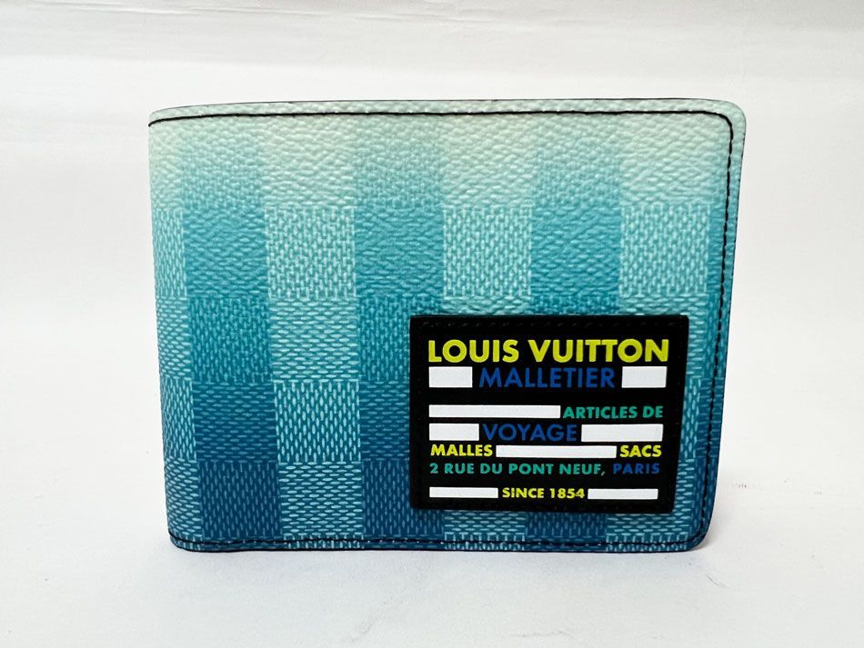 LOUIS VUITTON ルイウ゛ィトン ダミエ ストライプ ポルトフォイユ ミュルティプル ２つ折り 財布 札入れ M81319