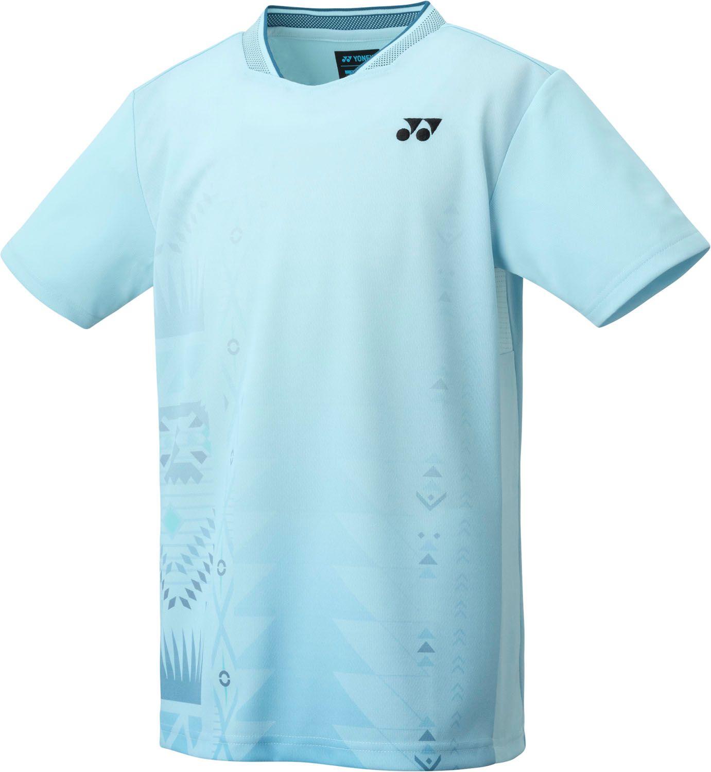 ヨネックス YONEX テニス ジュニアゲームシャツ ソフトテニス トップス ゲーム 試合 公式 大会 紫外線対策 冷感 UVカットクール 吸汗速乾 制電 チーム 練習 キッズ 子供  10609J 111 アクアブルー