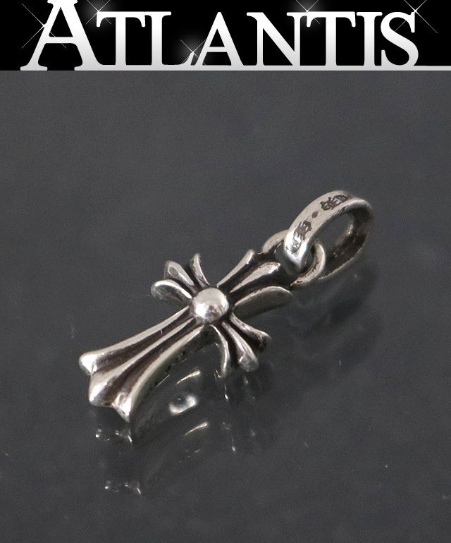 CHROME HEARTS 銀座店 クロムハーツ ベイビー ファットクロス ペンダント チャーム メンズ シルバー SV925 98850