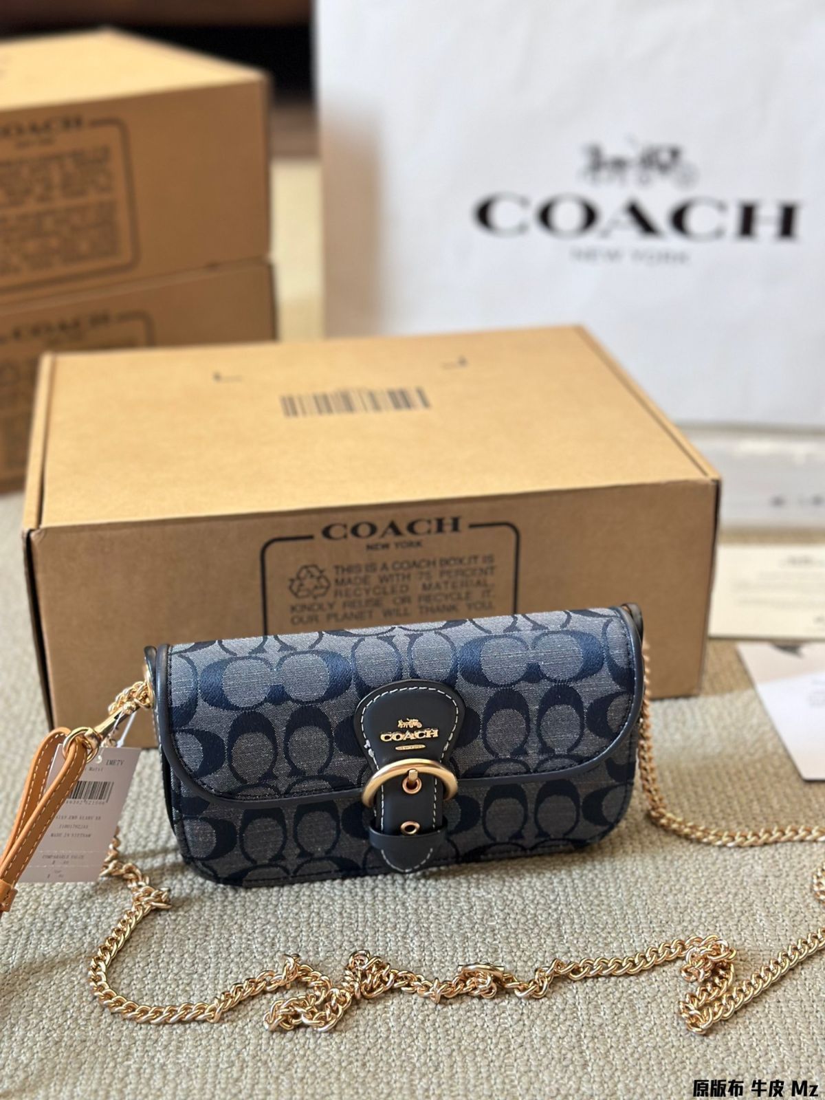 今日 Coach Kleo Handle Small Tote Messenger Bag Outlets Version - コーチ クレオ ハンドル スモール トート メッセンジャーバッグ-MM輸入2