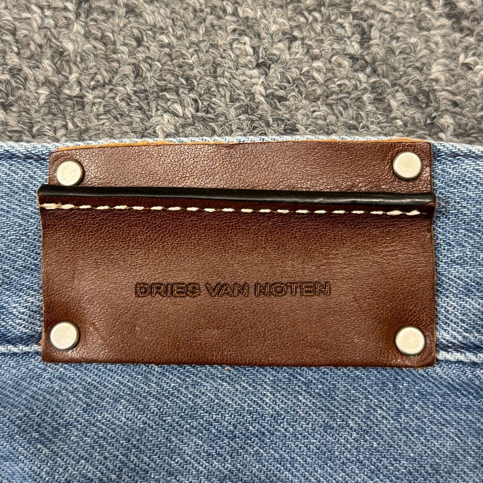 ◆DRIES VAN NOTEN◆デニム ワイドパンツ タック入り DRIES VAN NOTEN デニム ワイドパンツ タック入り | NET-A-PORTER