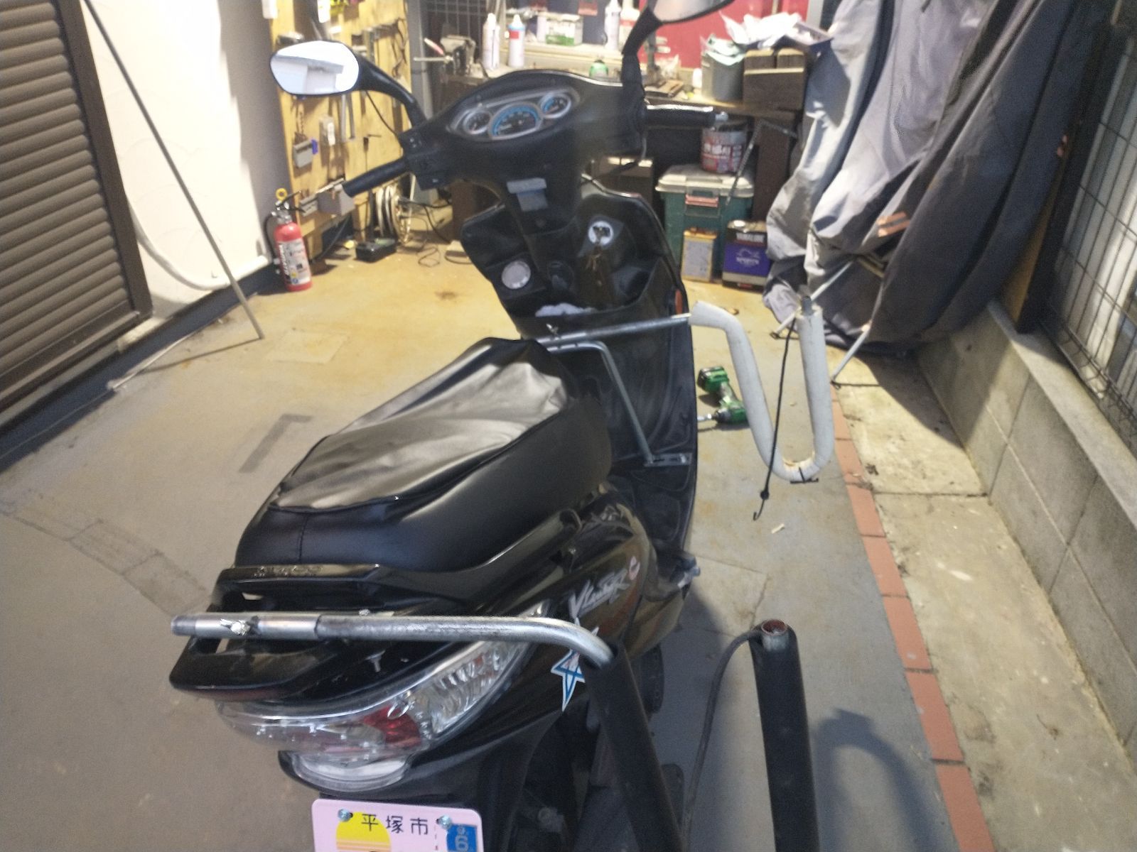 レッツアドレスシグナスFRセット原付二種原付スクーター用サーフボードキャリア シグナス、N-MAX、リード、アドレス、レッツ、FRセット販売原付