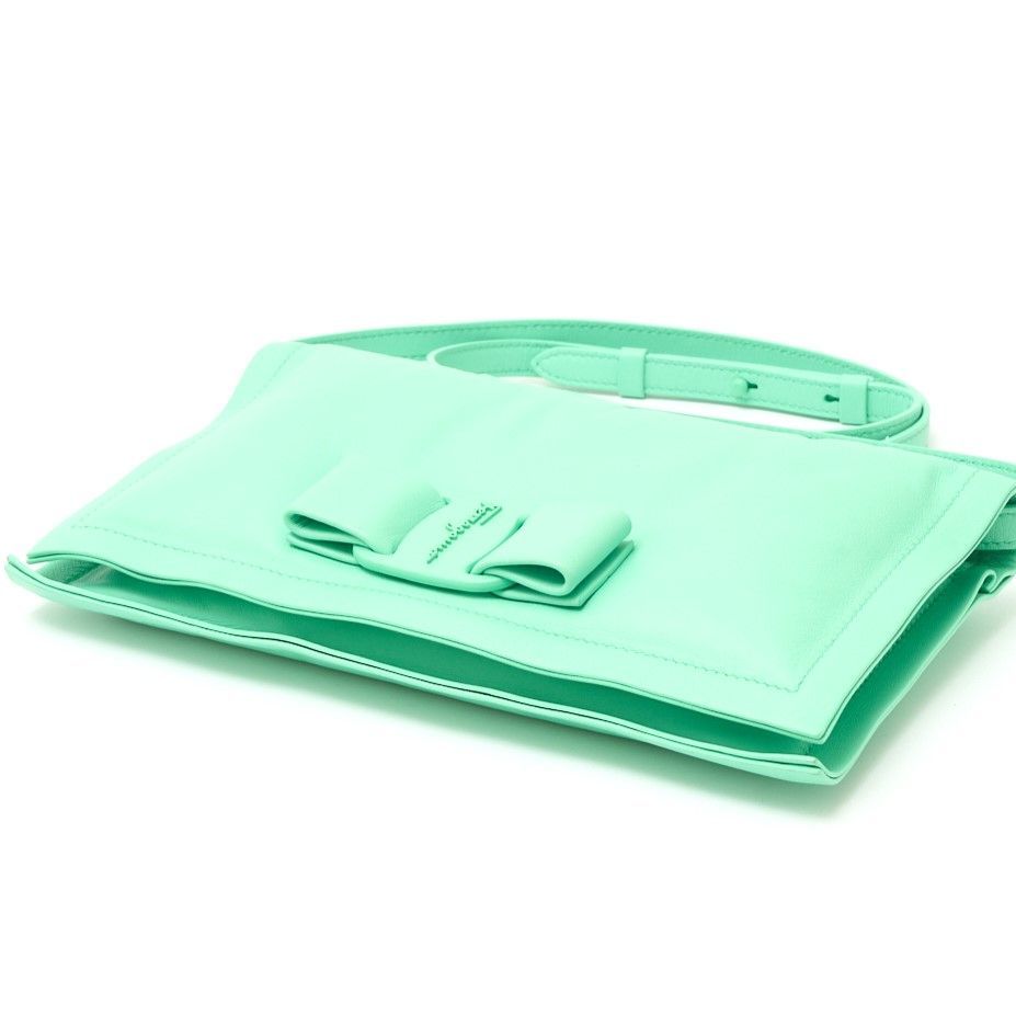 Salvatore Ferragamo ミントグリーン ショルダーバッグ Salvatore