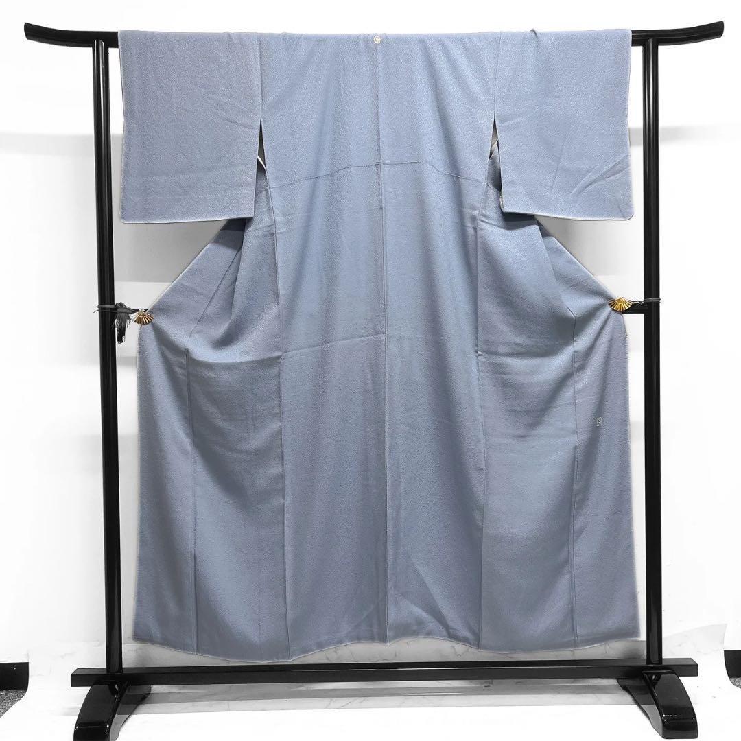 百貫達雄 色無地 ラベンダーブルー 加賀の色無地 着物 044a d - メルカリ