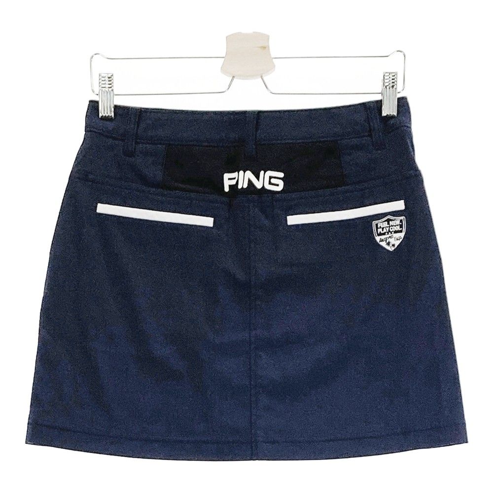 サイズ：M PING ピン  ストレッチスカート  ネイビー系 [240101423401] ゴルフウェア レディース ストスト サイズ：M PING ピン ストレッチスカート ネイビー系