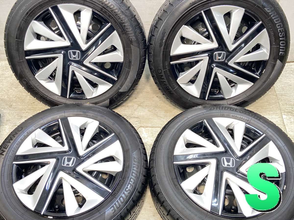 185|60R15 ブリヂストン NEWNO ホンダ純正 T4B 15x6.0 100-4穴 タイヤ サマータイヤ ホイールセット 4本セット s15250422063