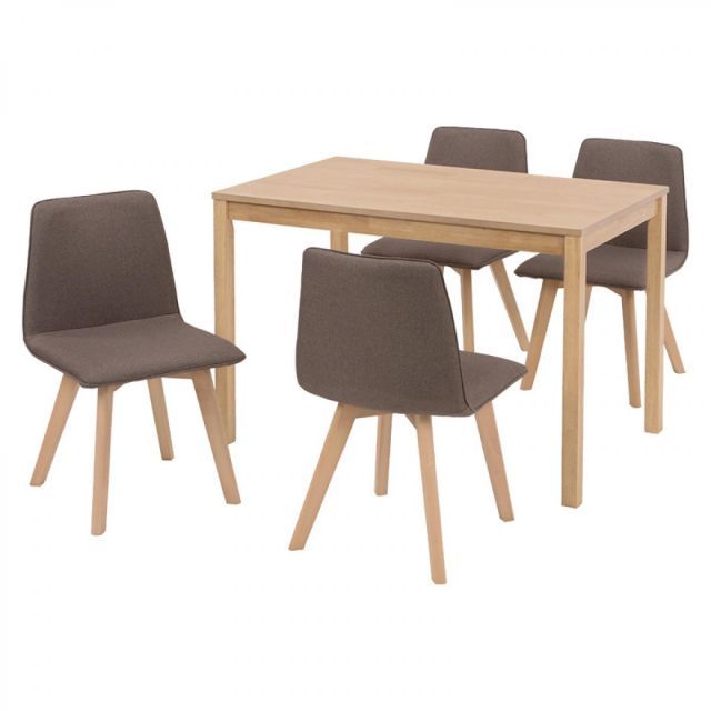 萩原 Hagihara SH-8618LNT-BR-5S ダイニング５点セット 新生活 インテリア 家具おしゃれ