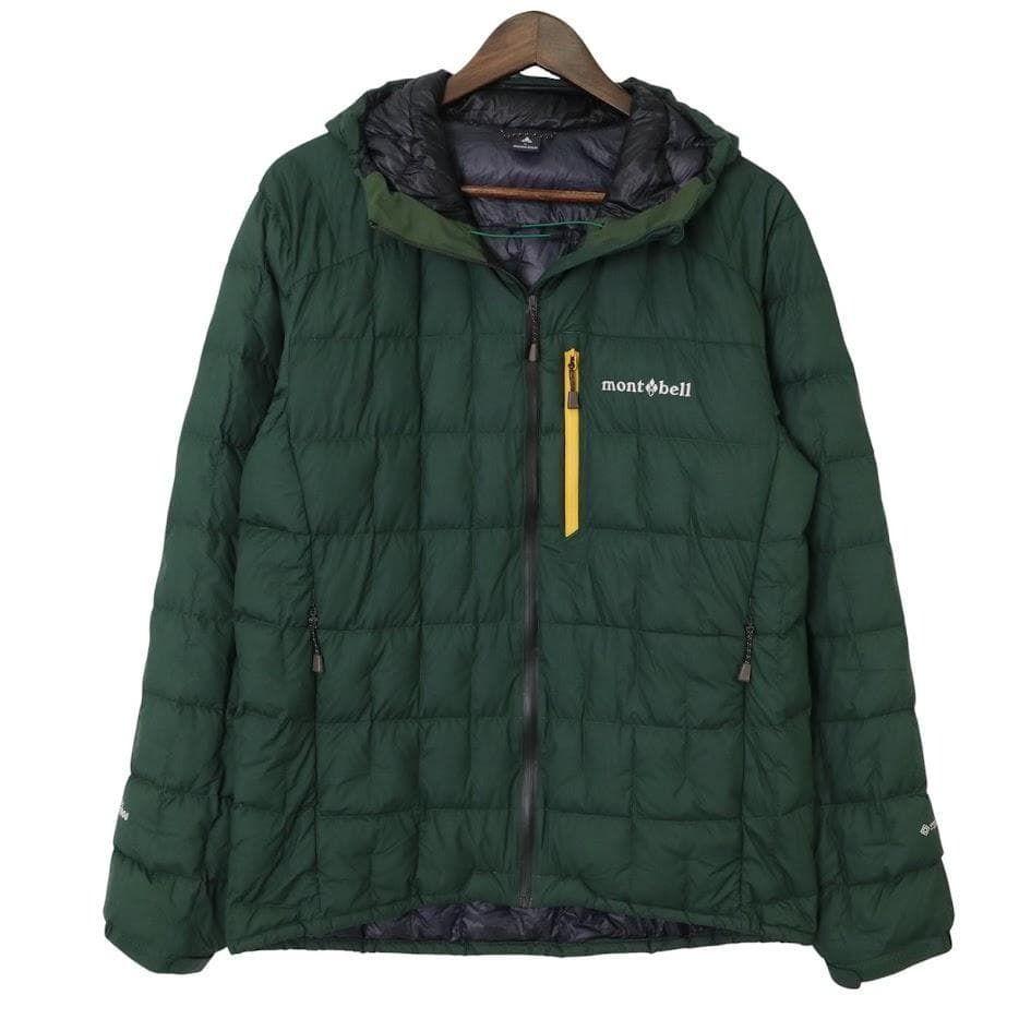 mont-bell モンベル イグニスダウンパーカ L メンズ GORE-TEX ゴアテックス グリーン 軽量 登山トレッキング アウトドア 1000FP
