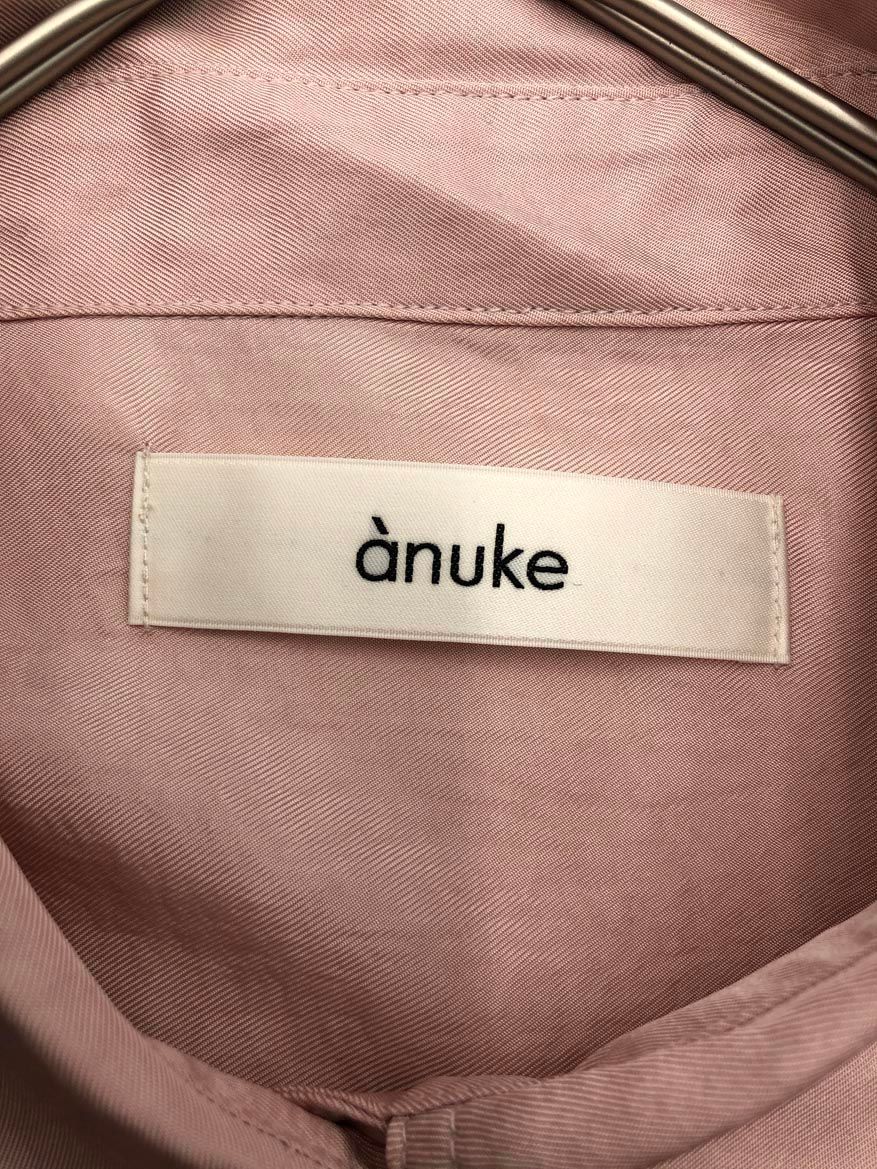 anuke アンヌーク Twill Over Shirts シャツ sizeF/ピンク