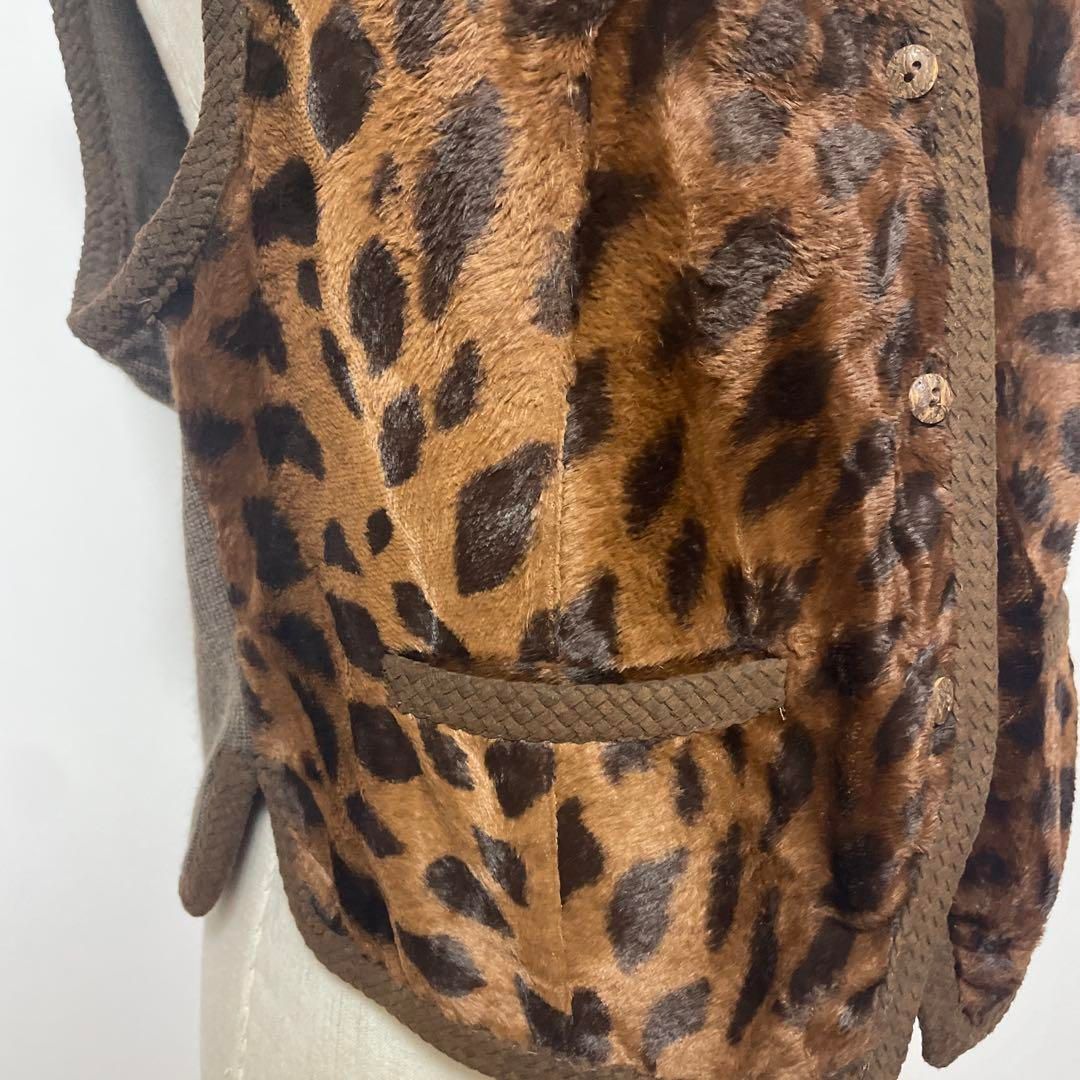 ITALIYA 伊太利屋 GK レオパード柄 ベスト 7A2 - メルカリ
