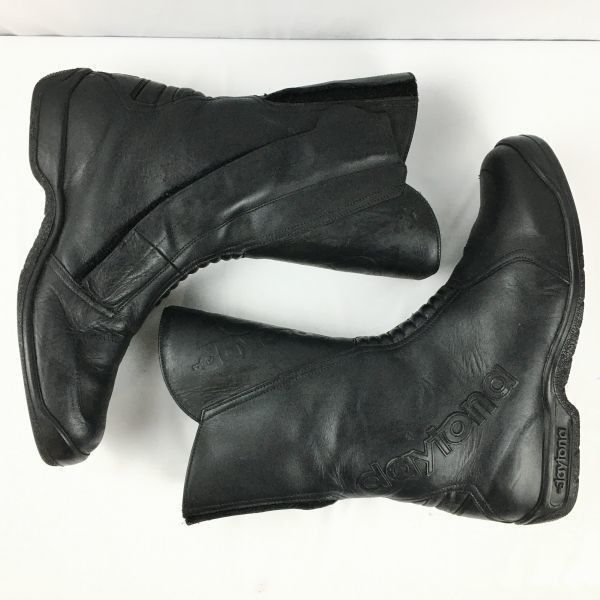 FREY daytona　フライ デイトナ　バイクブーツ　ライディング　ツーリング　size42　26.0-26.5〈黒/BLACK/ブラック〉bike/　Boots/Shoes〕菅No.WT18 FREY daytona フライ デイトナ バイクブーツ ライディング ツーリング