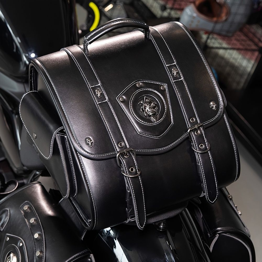 バイクバック バッグ サドルバッグ レトロ バイク リアシートバッグ アクセサリー 収納 ライディングリアバッグ バイクツール バイク用 シートバッグ ポケット a4 軽量 おしゃれ 男 軽い 個性的 大きめ 持ち手 多機能 通勤 通学 ツーリング用バッグ