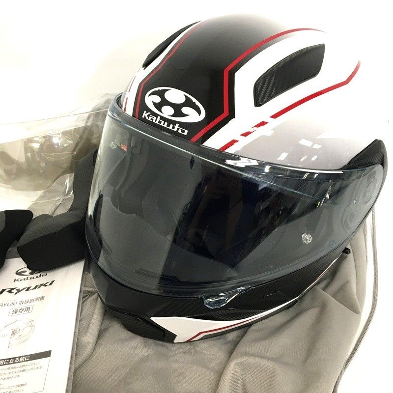 ヘルメット システム OGK RYUKI BEAM （Ｌサイズ）ホワイトレッド 楽天市場】OGKカブト リュウキ ビーム ホワイト/レッド RYUKI BEAM