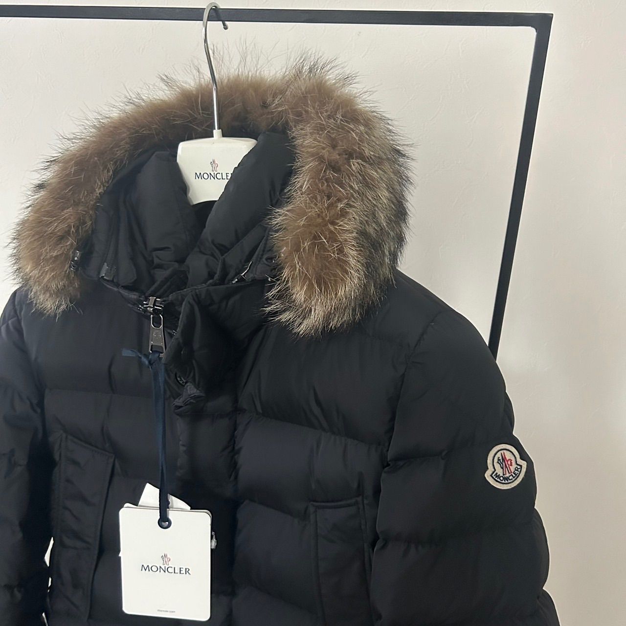Moncler Cluny サイズ2 MONCLER☆CLUNY☆サイズ2☆ブラック☆モンクレール☆クルーニー