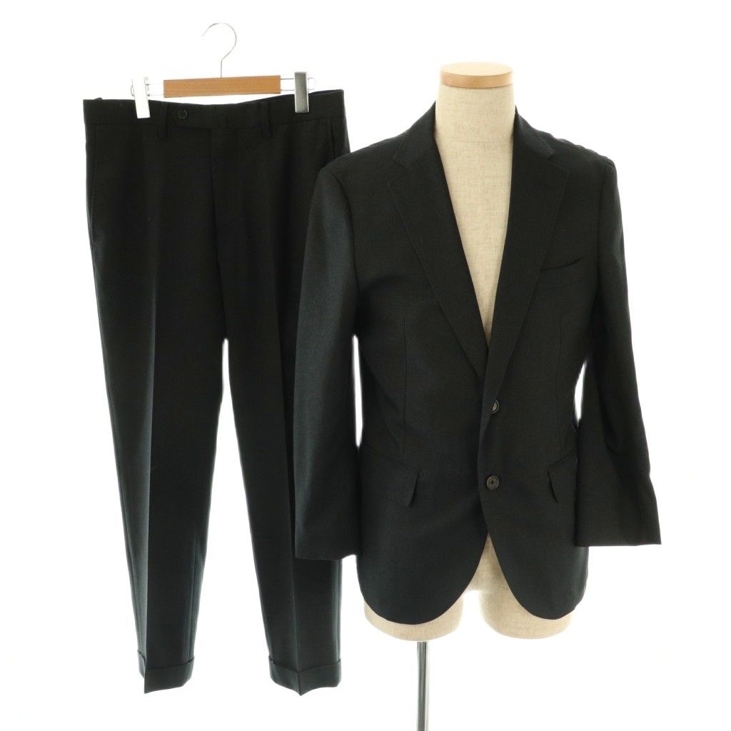 マッキントッシュフィロソフィー MACKINTOSH PHILOSOPHY TROTTER ハイストレッチメッシュ ジャケット テーラード スーツ シングル パンツ テーパード セットアップ 40 紺 NR OS