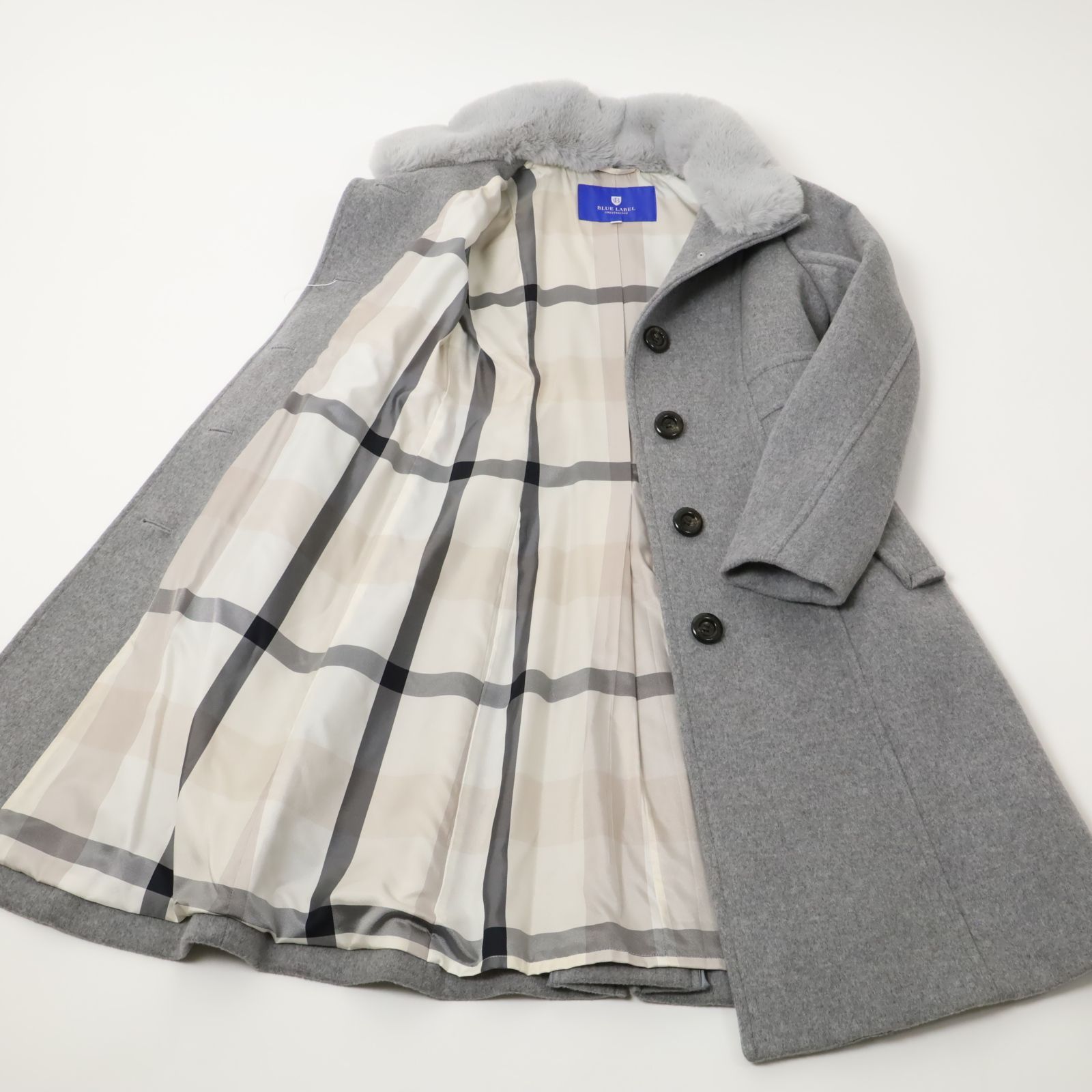 新品 8.6万円 ブルーレーベル クレストブリッジ ウール スタンドカラー