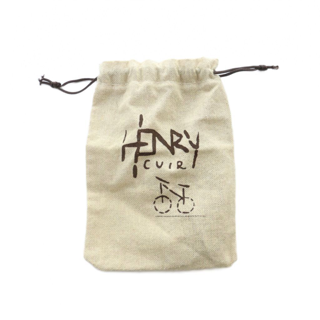 HENRY CUIR ネックレス アンリークイール HENRY CUIR ネックレス レザー ステッチ ロゴ