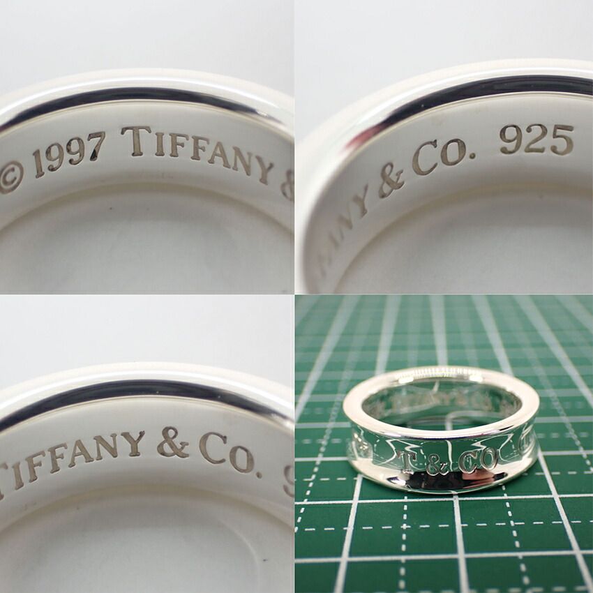 美品 ティファニー 1837 リング　14号 ⑤【TIFFANY&Co 】ティファニー 1837 リング シルバー925 14号