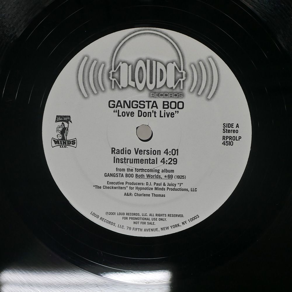 US盤 GANGSTA BOO/LOVE DON'T LIVE/LOUD RPROLP4510 12 - メルカリ