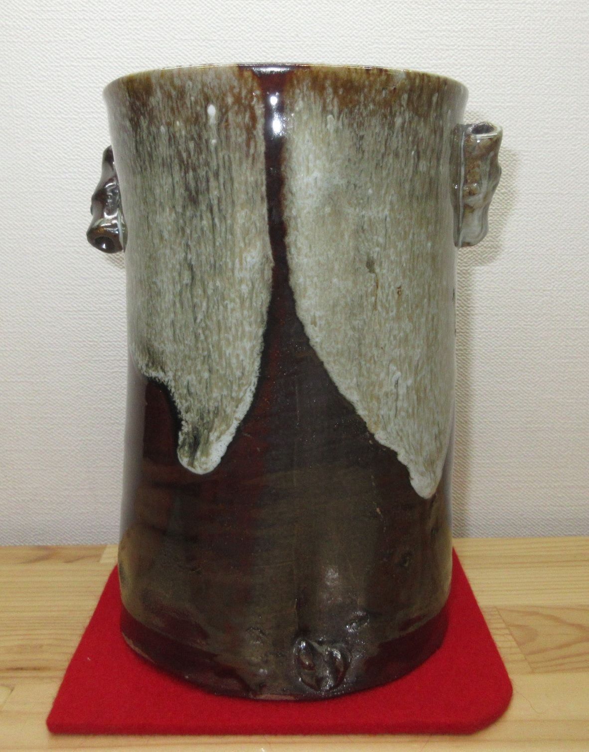 逢絢亭 茶道具 水指 細水指 萬古焼 高取写水指 佐久間芳丘 共箱入り