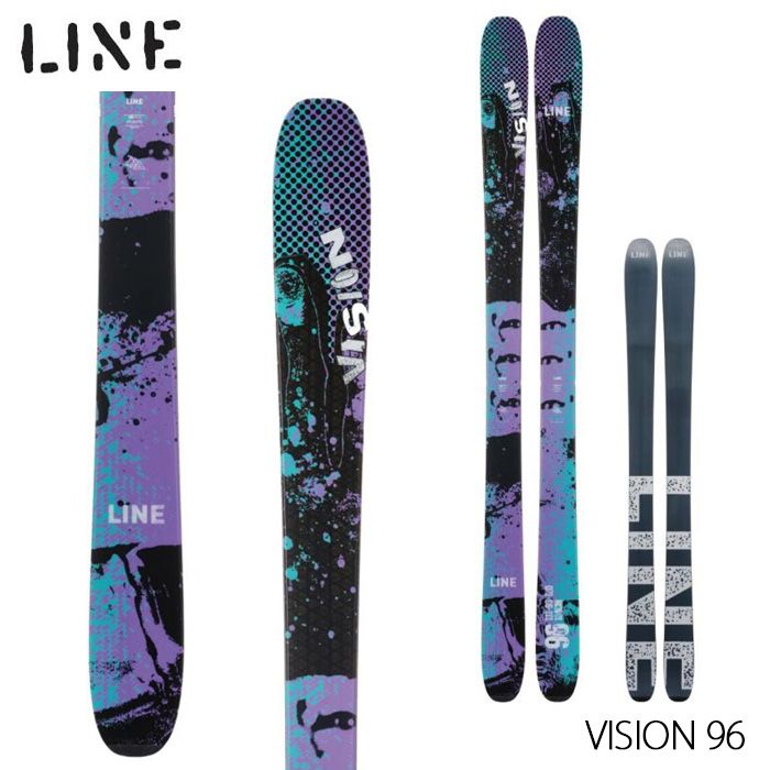 スキー板 レディース メンズ 24-25 LINE ライン VISION 96 LN2401630 オールマウンテン 板のみ 日本 旧モデル