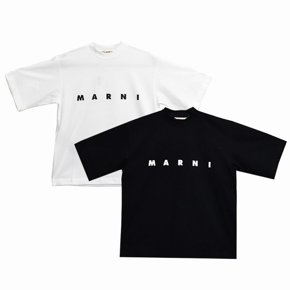 マルニ Tシャツ メンズ モックネック ロゴ シンプル 半袖