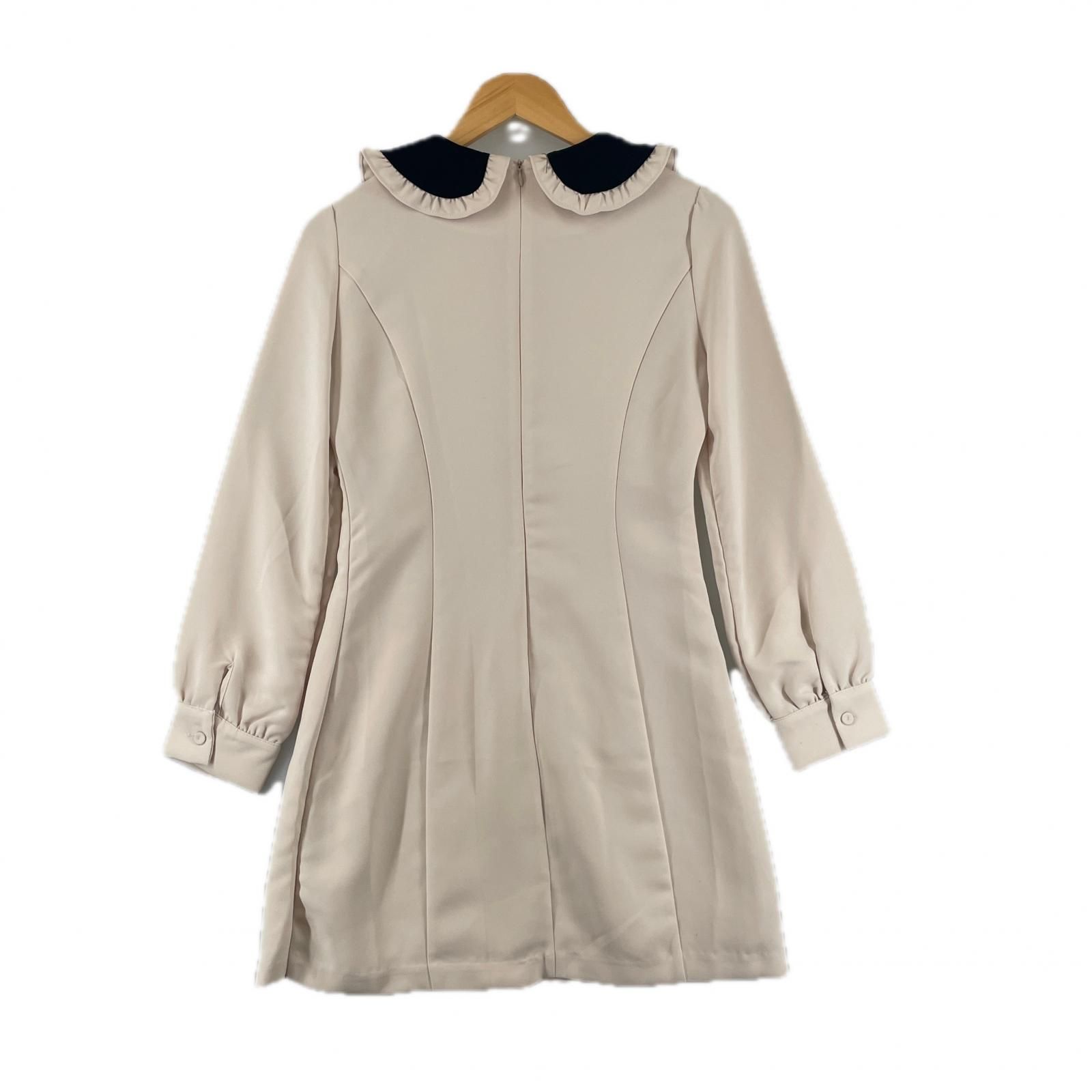 L'EST ROSE レストローズ　ワンピース ベージュ サイズ2 M　ガーリー 美品 L'EST ROSE レストローズ ライン 春夏 SS ワンピース