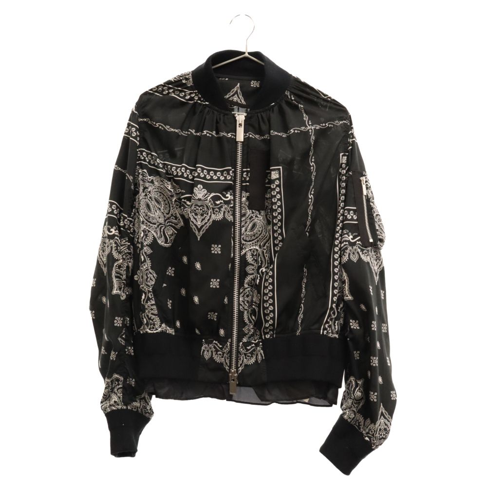 sacaiサカイ　バンダナプリント ボンバージャケット Sacai (サカイ) 19SS Bandana Print Bomber Jacket バンダナプリント