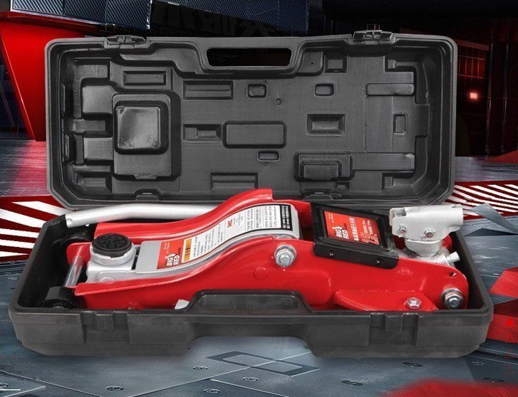 臥式油圧ジャッキッキ乗用車用2.5トン車載ジャッキッキタイヤ交換工具プラスチックケースに入ります