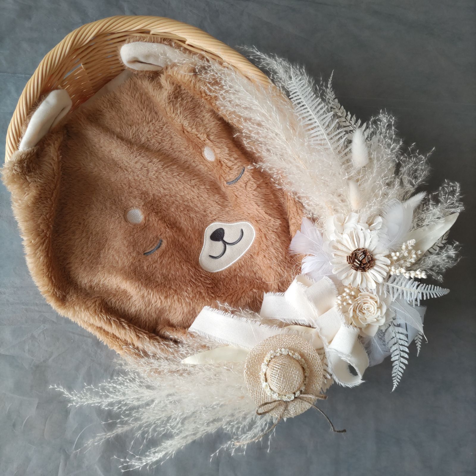 りひちろshop 横長スワッグ ニューボーン バースデー インテリア