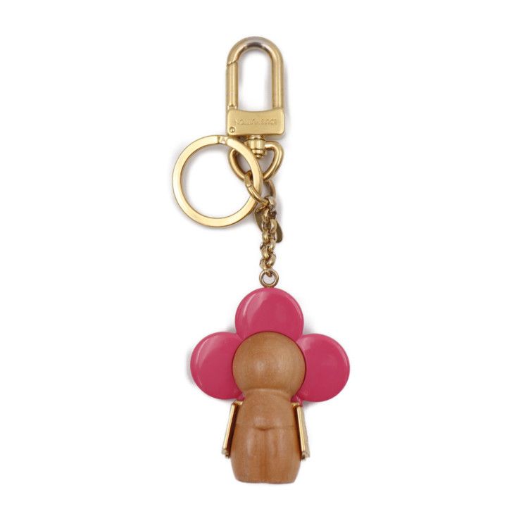 ルイヴィトン キーホルダー LOUIS VUITTON ルイ ヴィトン キーホルダー M67298 ウッド レジン