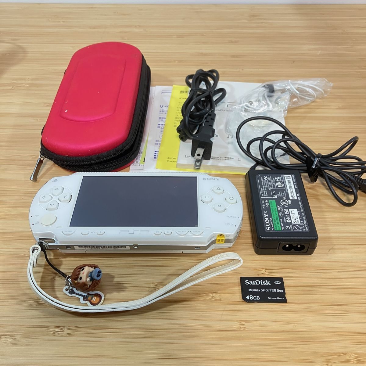 1222224 8GBメモリスティック|ハードケース付き|SONY PlayStationPortable PSP-1000 ホワイト CFW 5.50 GEN D3