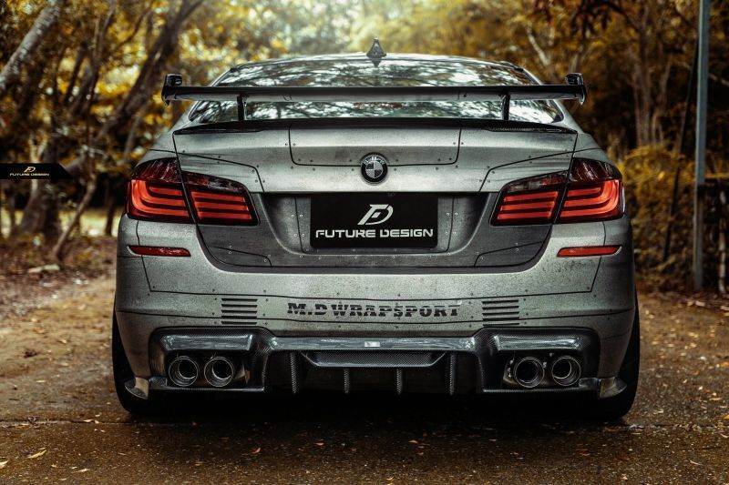 FUTURE DESIGN BMW 5シリーズ F10 M5 セダン トランク用 リアウィング 本物DryCarbon ドライカーボン エアロ カスタム