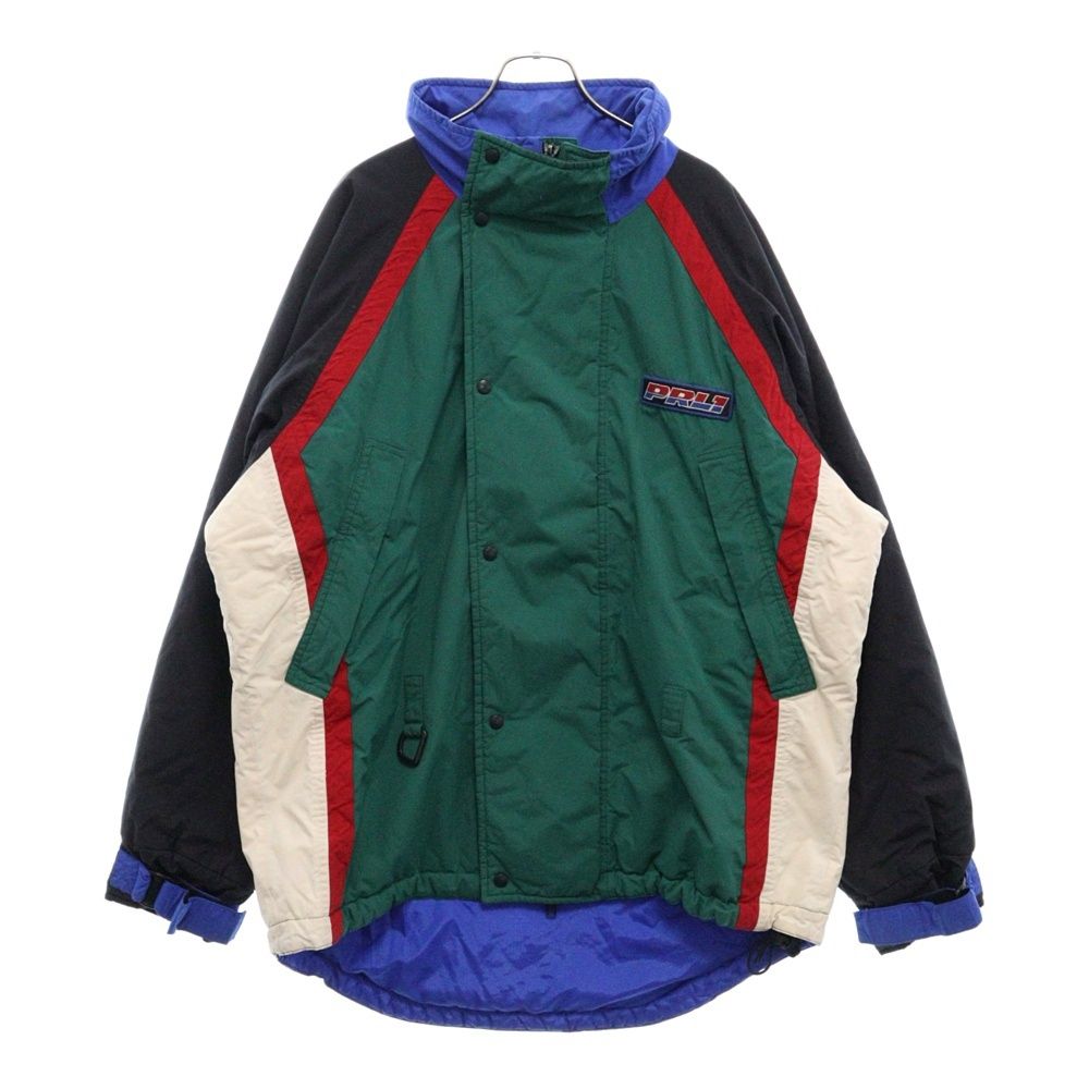 POLO RALPH LAUREN (ポロラルフローレン) VINTAGE RACING M 1992 ヴィンテージ ナイロンジャケット グリーン/マルチカラー