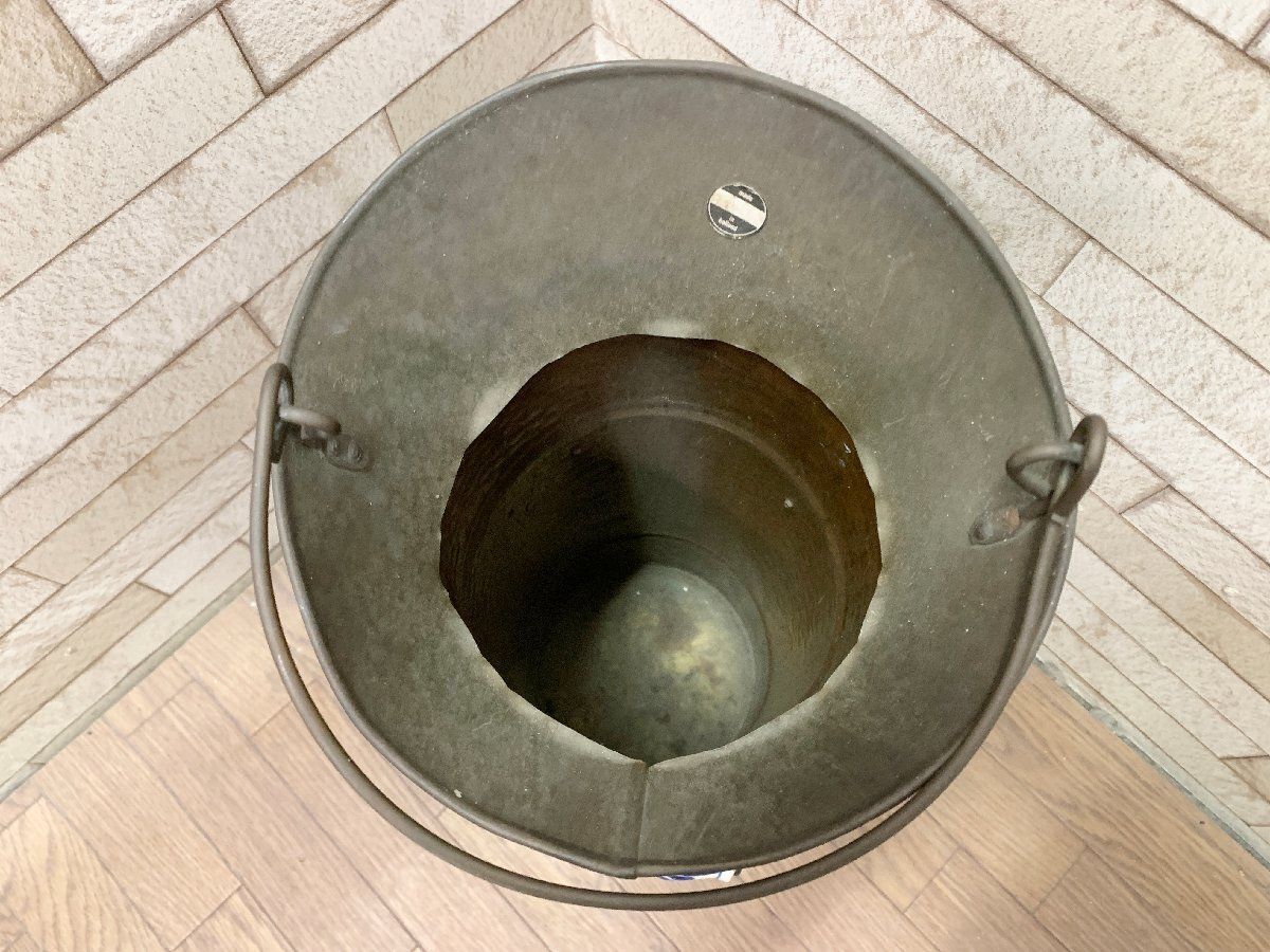 5KAN 傘立て ヴィンテージ ハンドル付き 磁器 真鍮 銅 収納 玄関 雑貨