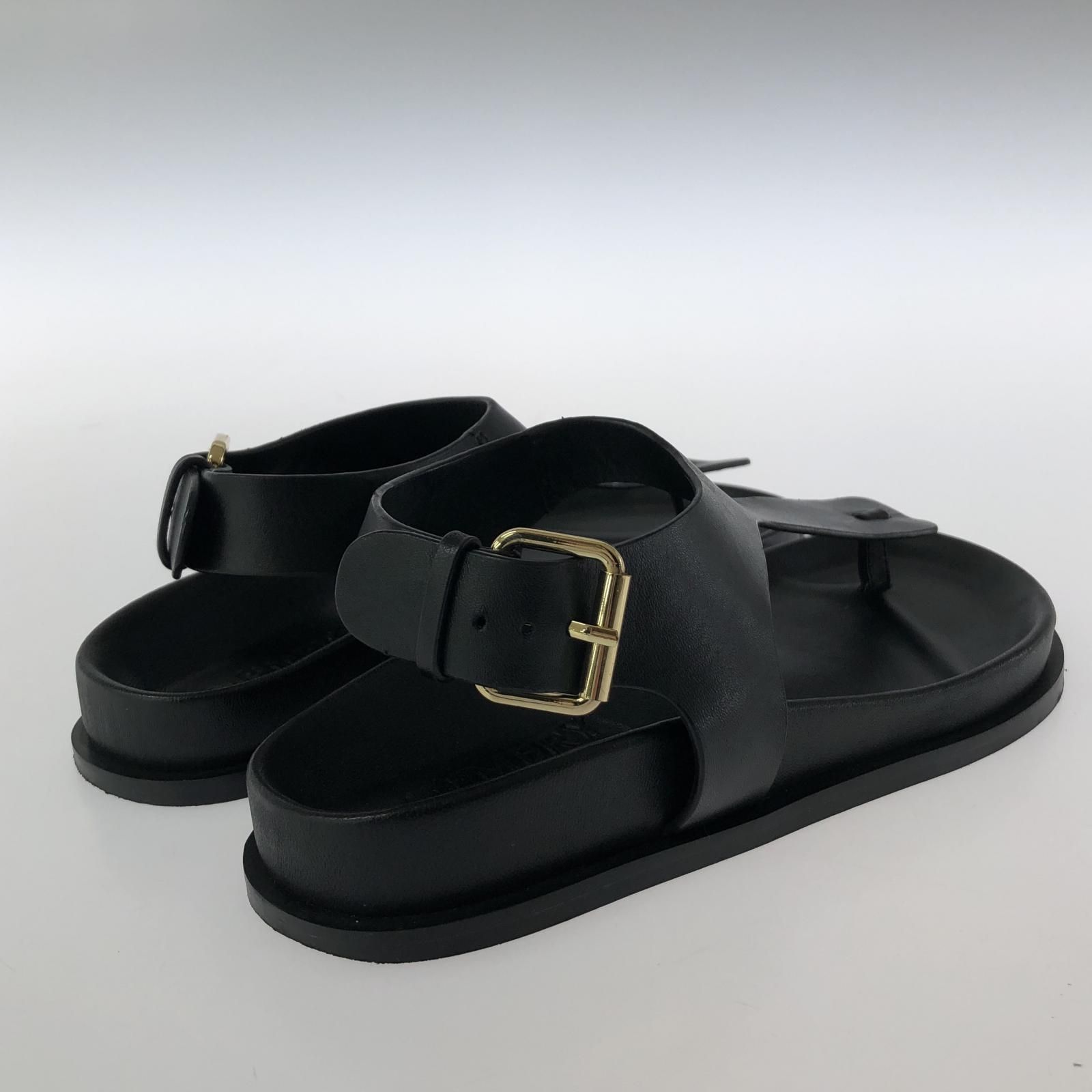 A．EMERY エー エメリー フラットサンダル size36/ブラック - メルカリ