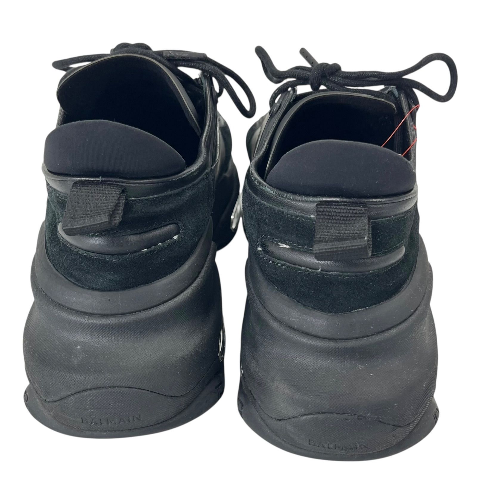 BALMAINバルマン ロートップブラック黒 スニーカー43 (27.5cm前後) BH1