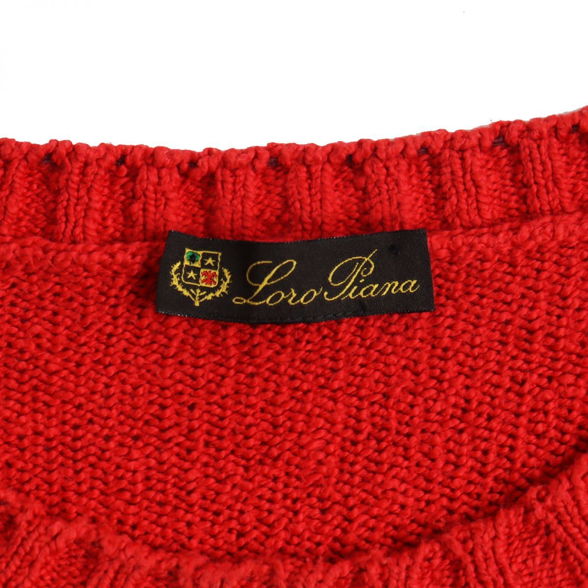 Loro Piana レッド コットンセーター Loro Piana レッド コットンセーター