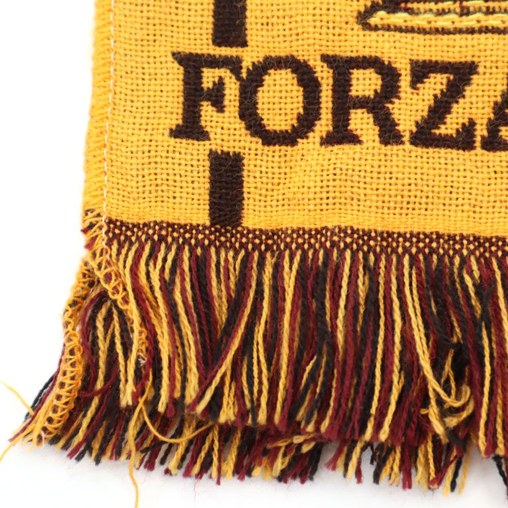 サッカーマフラー ローマ FORZA LUPI  未使用 FORZA LUPI イタリア製 マフラー ボルドー 他 FORZA LUPI ユニ