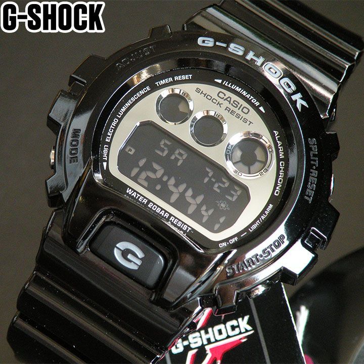 CASIO Gショック DW-6900NB-1 海外モデル メンズ 腕時計 メタリックカラーズ ジーショック ウレタン デジタル 黒 ブラック 時計 カシオ メンズ G-SHOCK スラッシャー 三つ目 g-shock