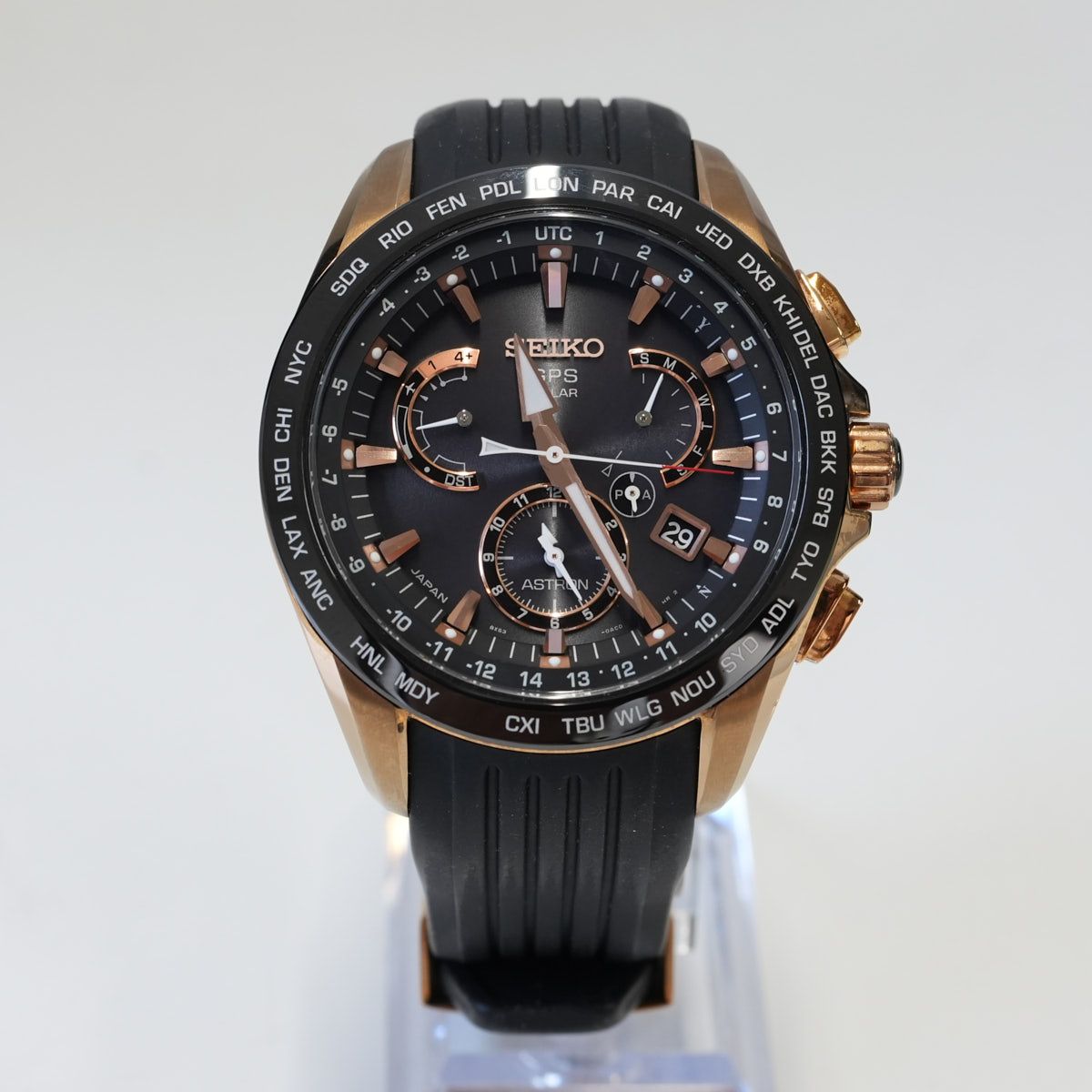 SEIKO ASTRON SBXB055 メンズ腕時計 アストロン GPSソーラー デュアルタイム 8X53-0AC0-2 完動品 X7359