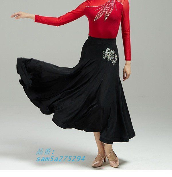 社交ダンススカート ダンススカート ボタイトスカート 練習着 レッスン