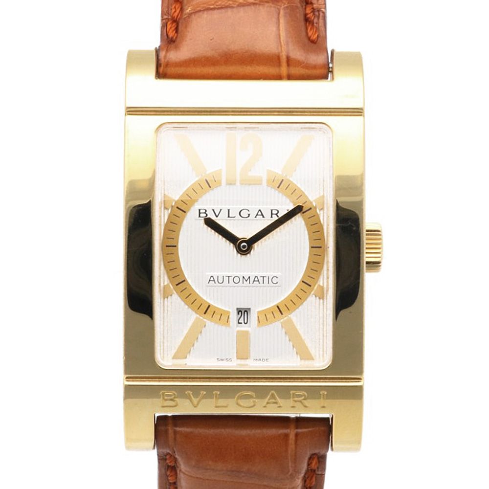 BVLGARI ブルガリ　Rettangolo レッタンゴロ 自動巻き 時計 ブルガリ レッタンゴロ 腕時計 時計 18金 K18イエローゴールド