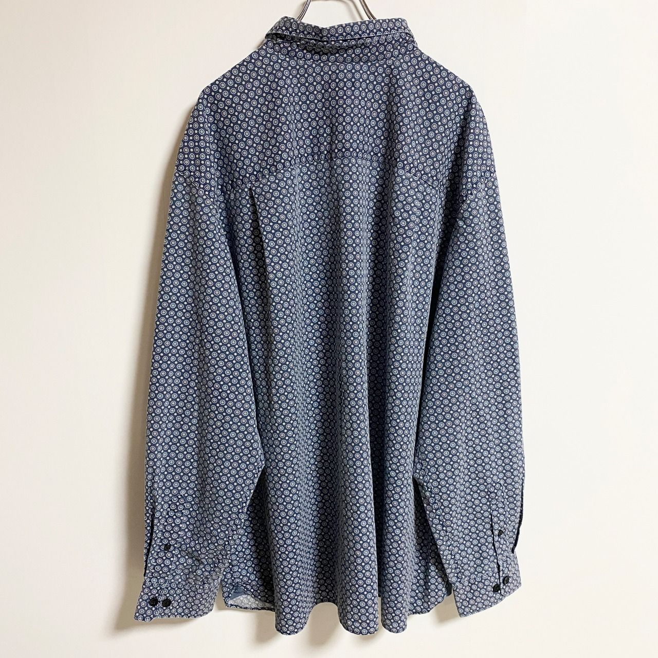 古着 used VAN HEUSEN ヴァンヒューゼン 長袖柄シャツ 幾何学模様 