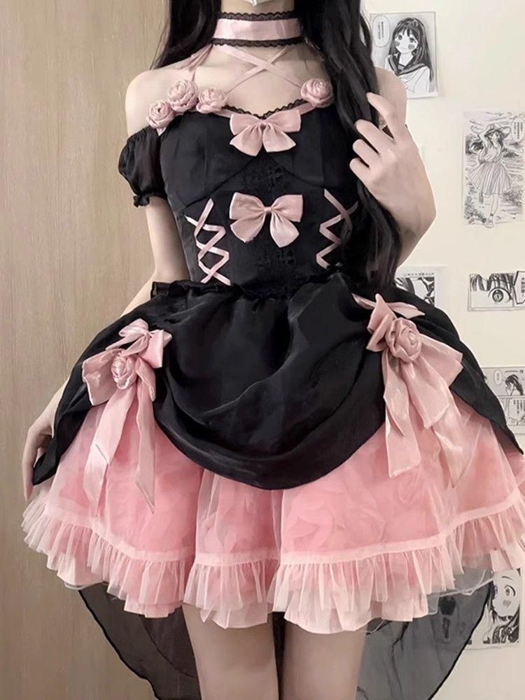LT-134 豪華姫系 lolita 可愛 レトロ風 オリジナル 洋服 ロリータ ワンピース 美しい刺繍