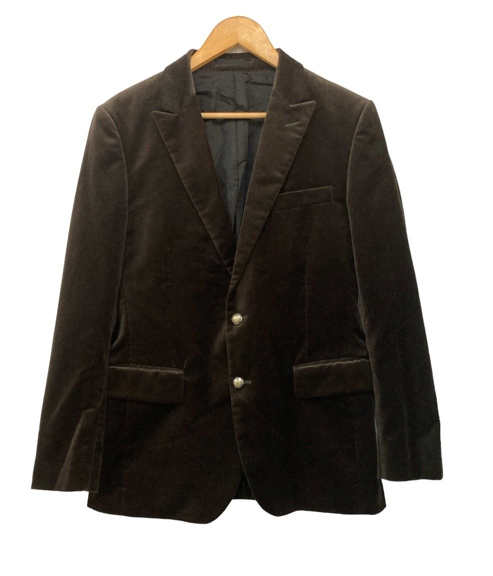 EPOCA UOMO エポカウォモ ベロア テーラードジャケット サイズ48 中古 