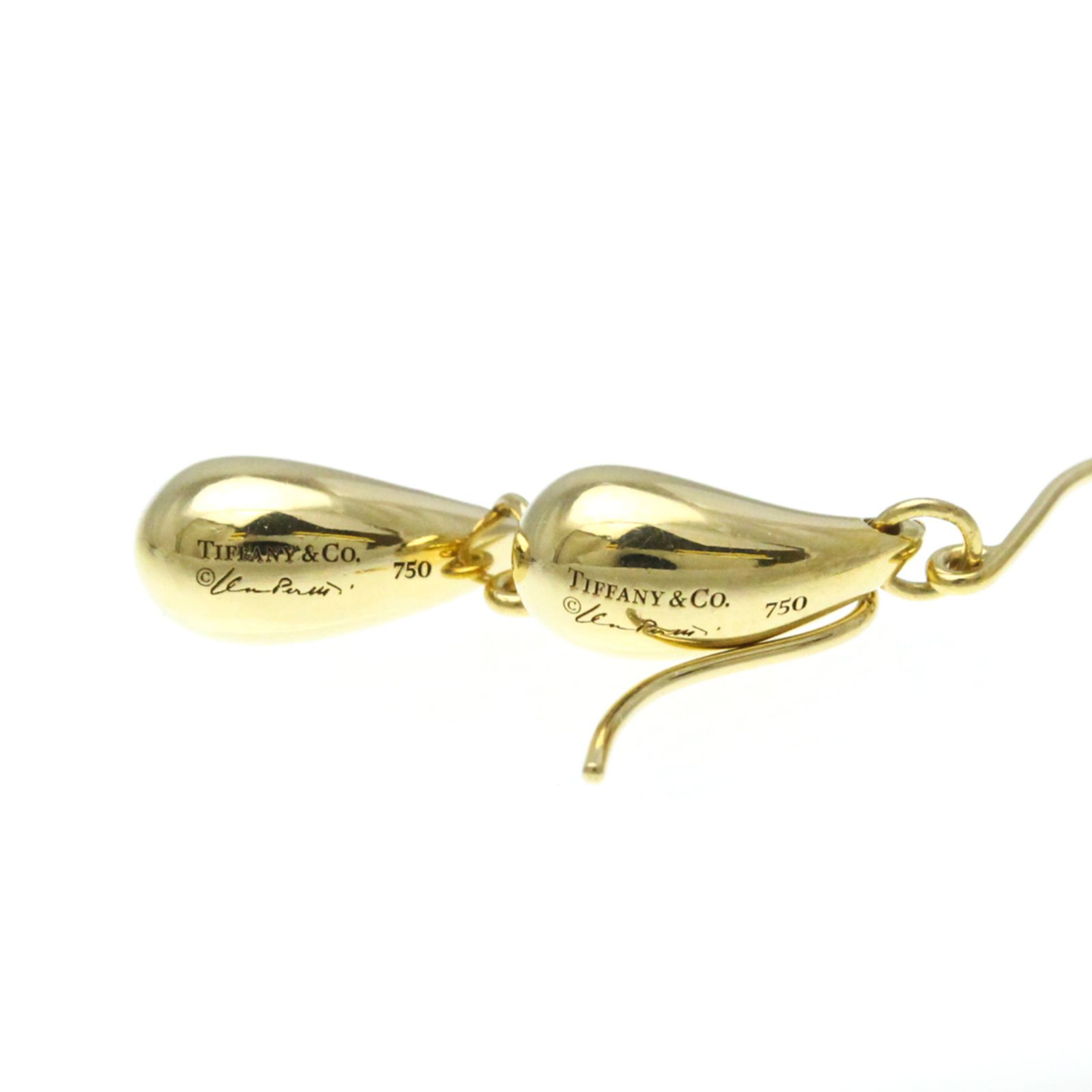 大人気！ティファニー ゴールドピアス　ティアドロップ ティファニー(Tiffany) ティアドロップ ピアス K18イエロー