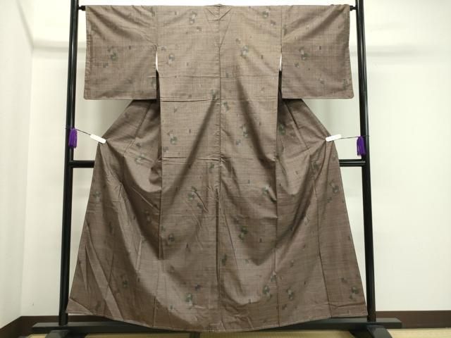 平和屋着物○本場大島紬 9マルキ 吉祥文 正絹 逸品 CAAU2204yc