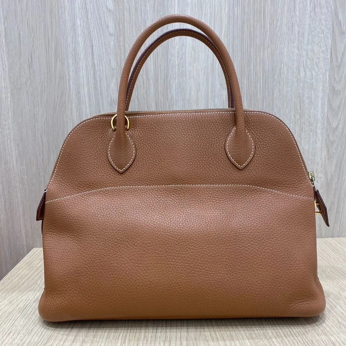 確実正規品 美品HERMES エルメス ボリード31 ゴールド ブッフル エルメス(HERMES)エルメス ボリード31 ゴールド ハンドバッグ